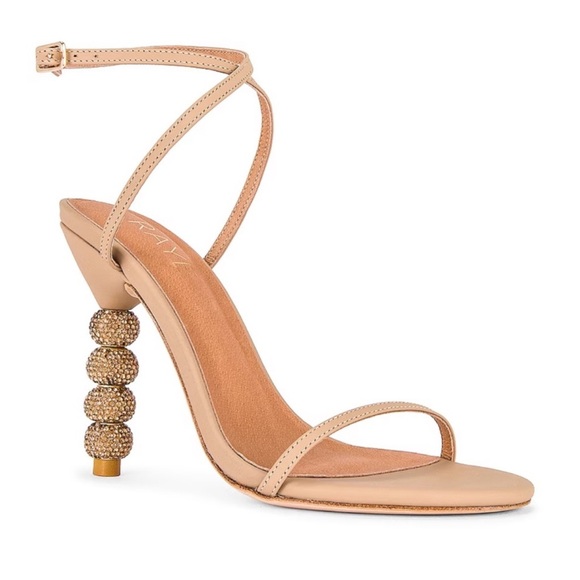 RAYE Shoes - Beige Strappy Heels
